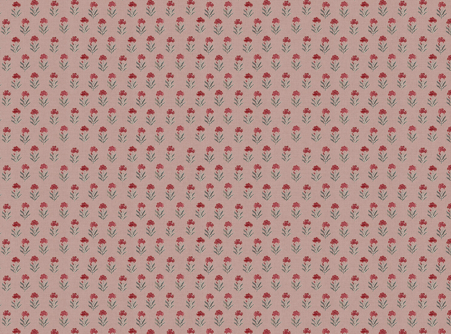 CW: Warm red and grey blue with pink ground | BASE: Mercia Linen