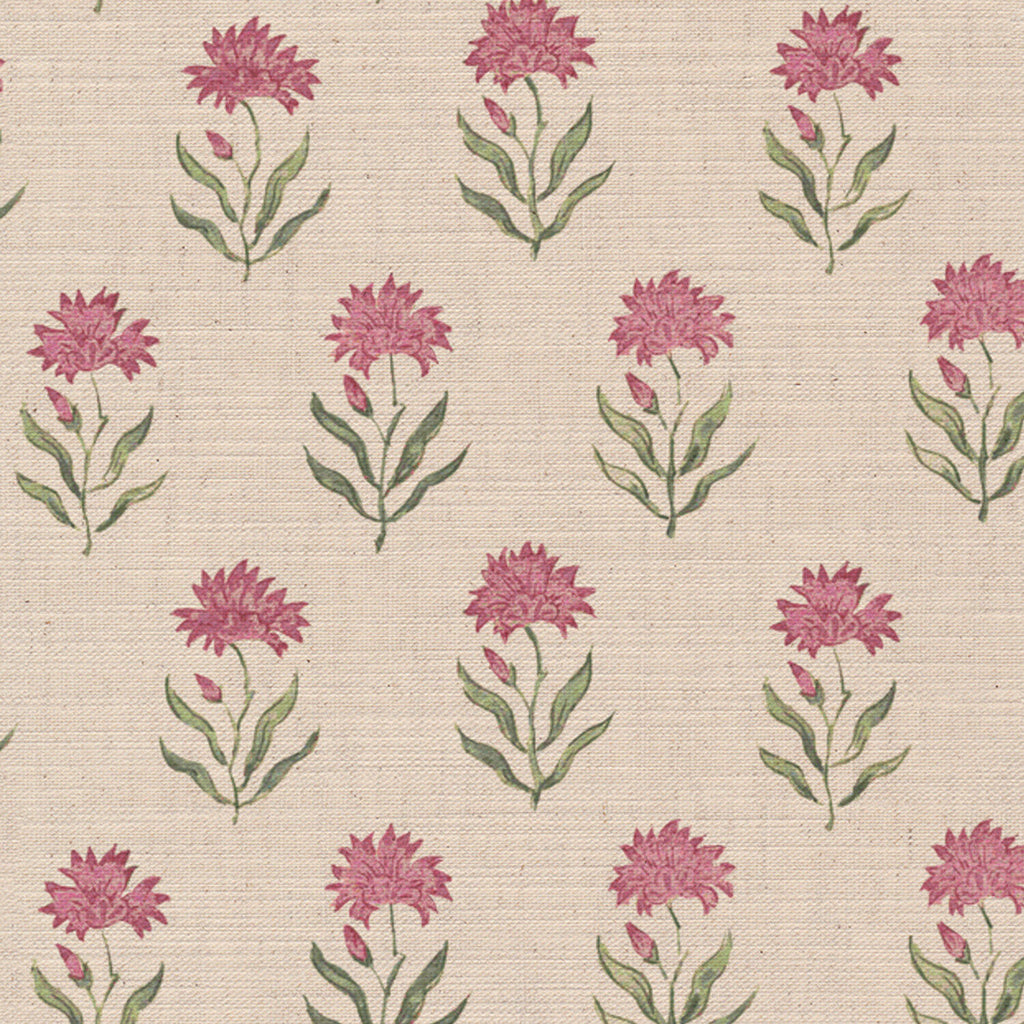 CW: Wild orchid pink and green | BASE: Mercia Linen | HERO