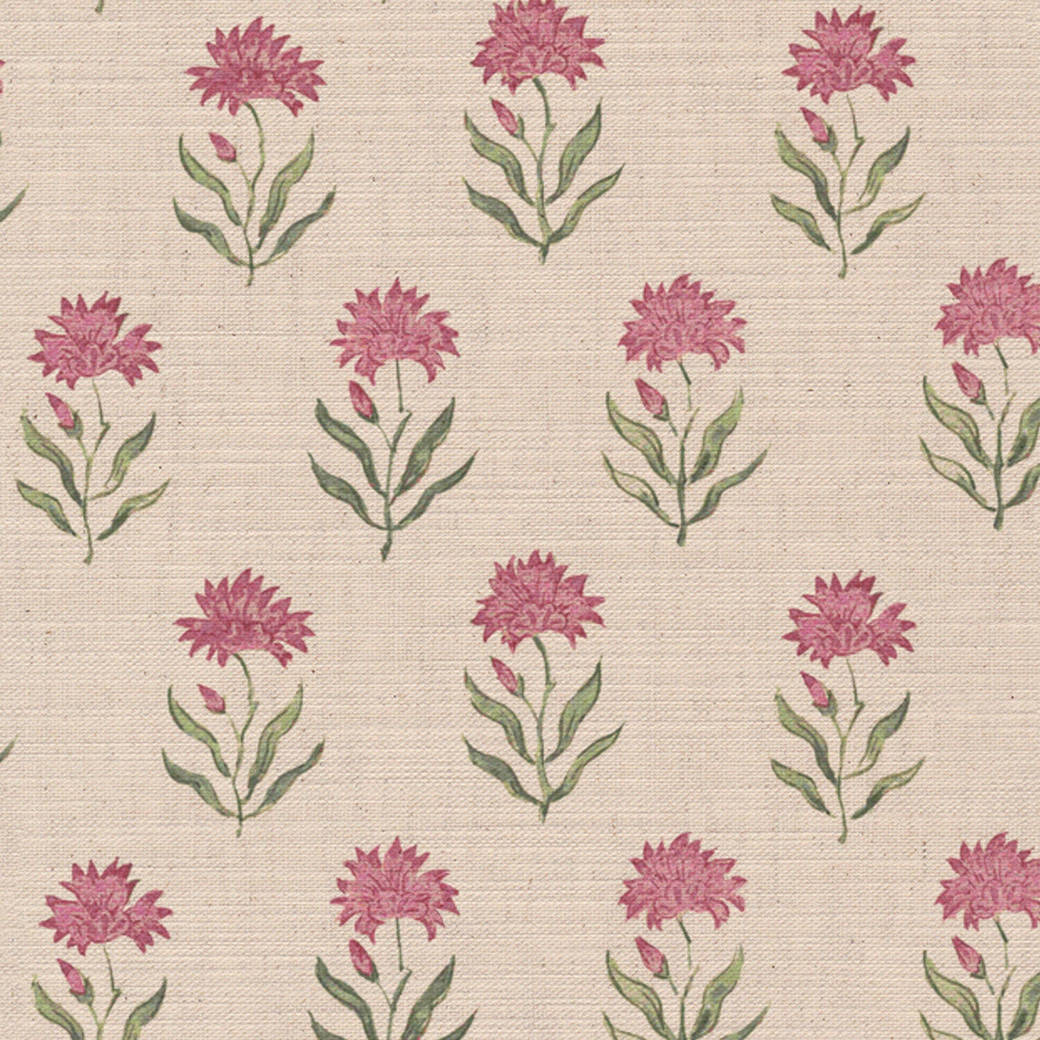 CW: Wild orchid pink and green | BASE: Mercia Linen | HERO