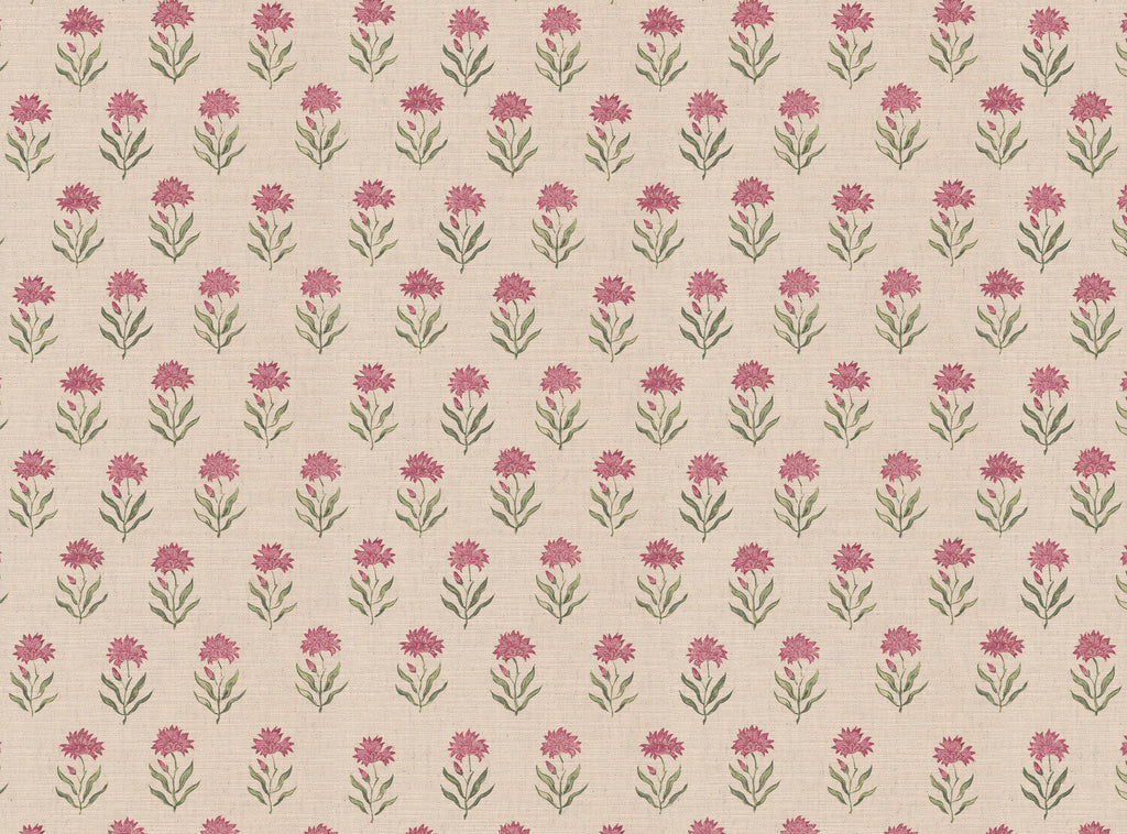 CW: Wild orchid pink and green | BASE: Mercia Linen