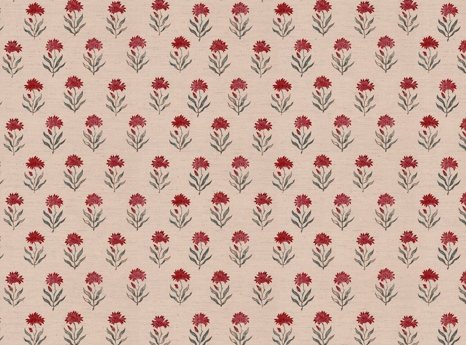 CW: Red and blue green | BASE: Natural Luxury Linen