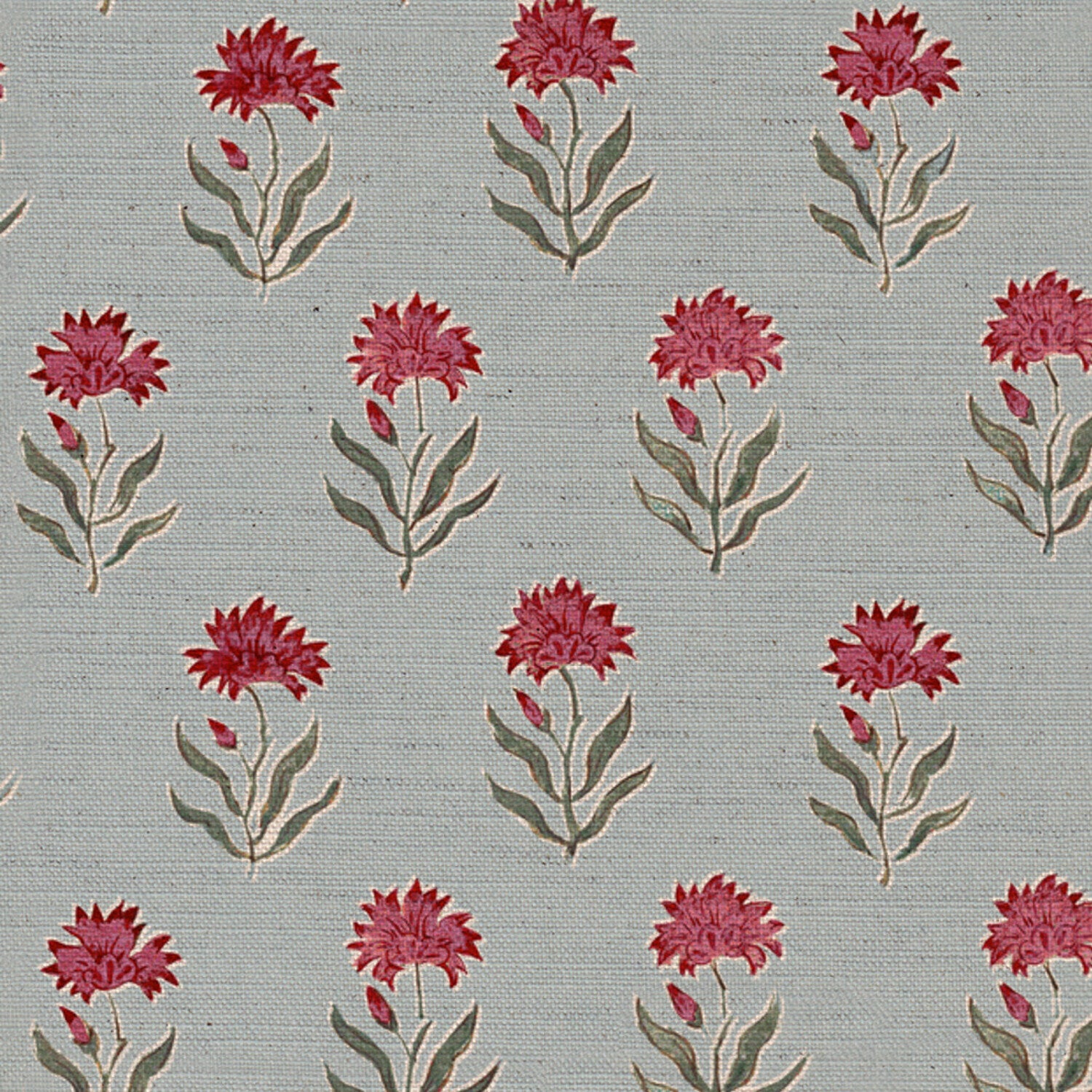 CW: Red damson and green grey with blue ground | BASE: Natural Luxury Linen | HERO