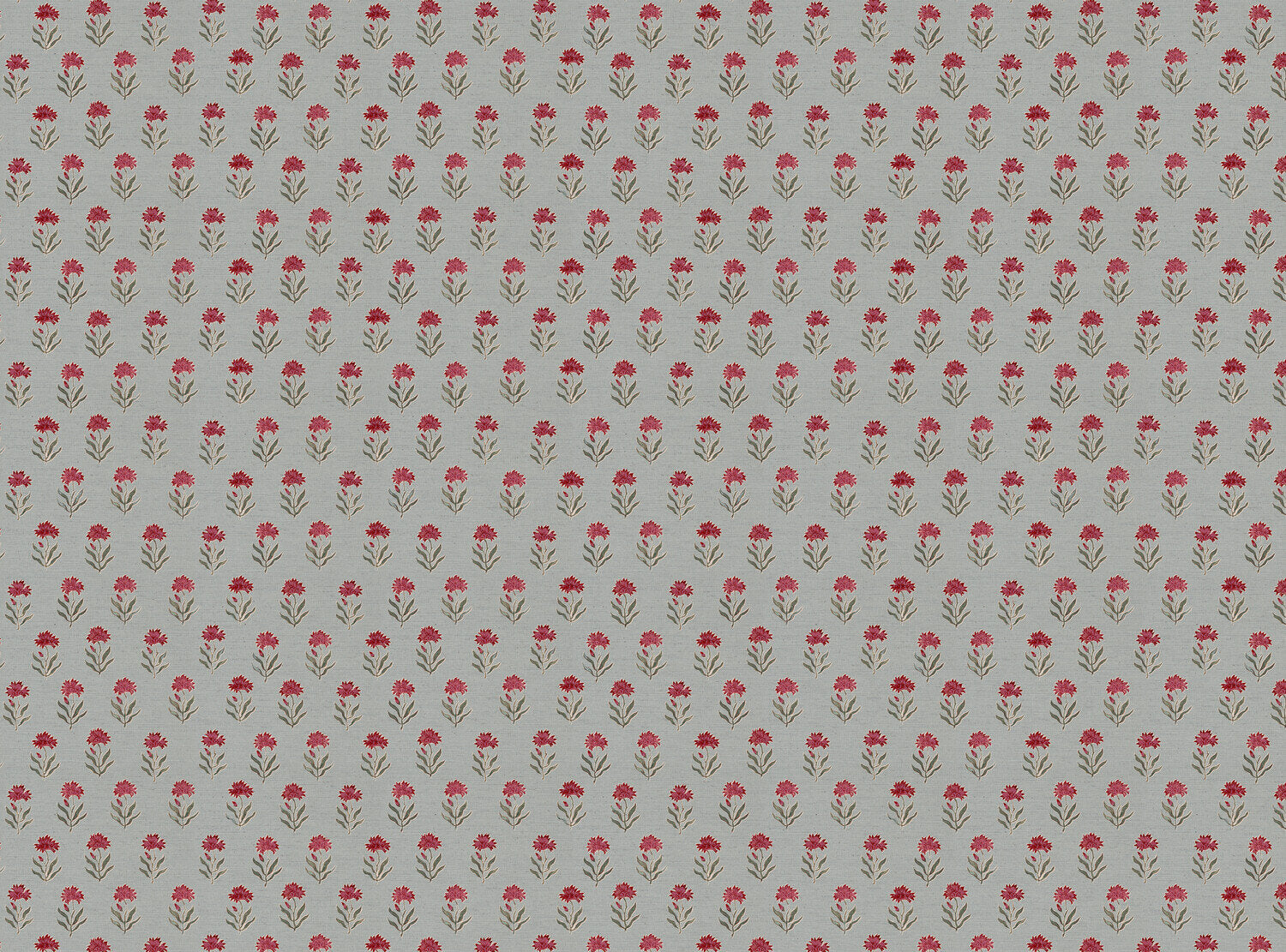 CW: Red damson and green grey with blue ground | BASE: Natural Luxury Linen