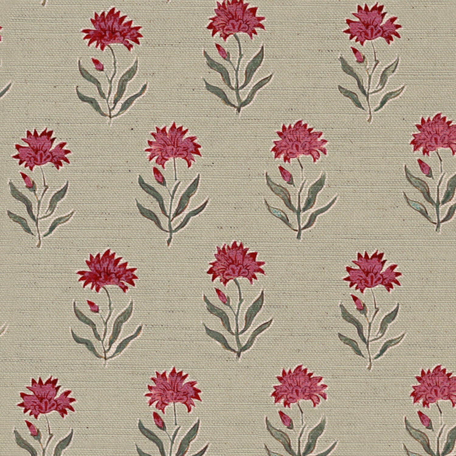 CW: Red damson and green grey with green ground | BASE: Natural Luxury Linen | HERO