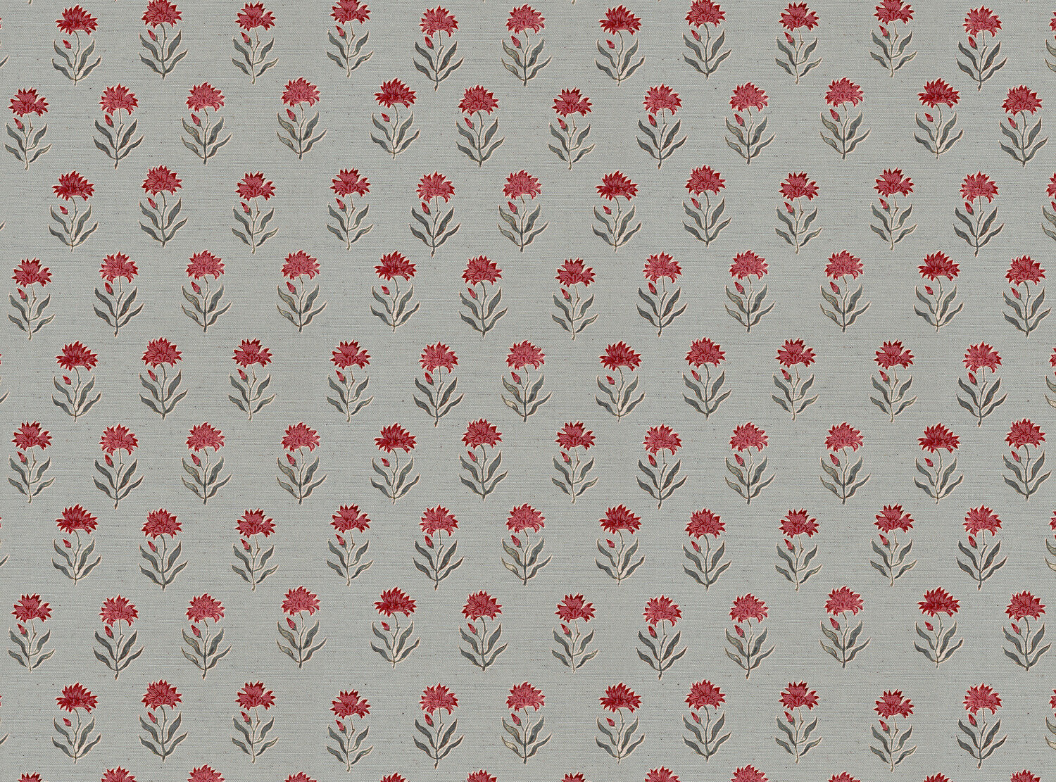 CW: Warm red and grey blue with blue ground | BASE: Natural Luxury Linen