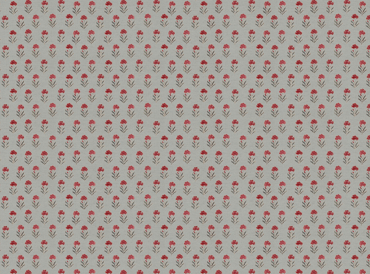 CW: Warm red and grey blue with blue ground | BASE: Natural Luxury Linen
