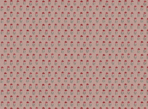 Warm red and grey blue with pink ground