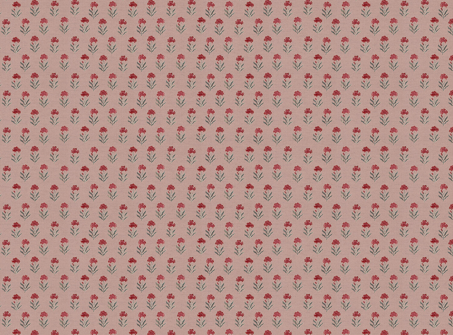 CW: Warm red and grey blue with pink ground | BASE: Natural Luxury Linen