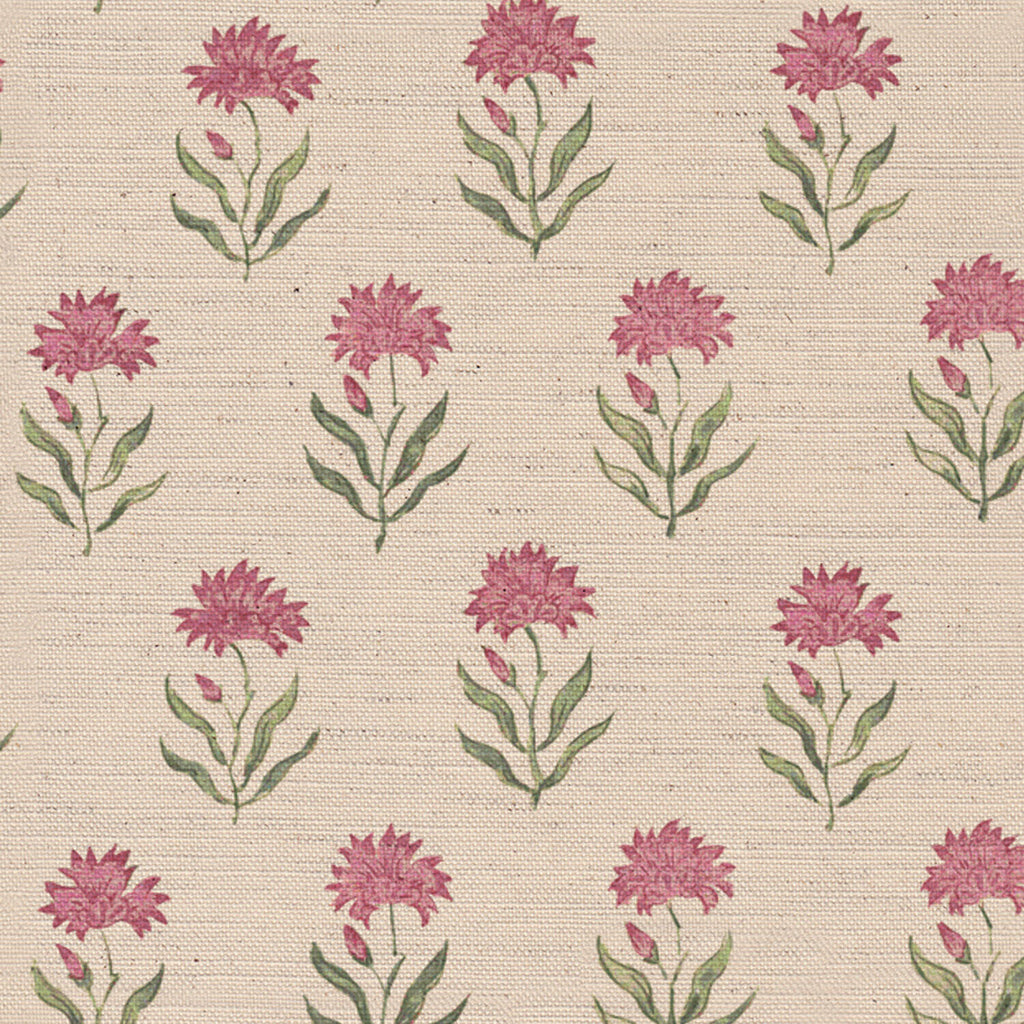 CW: Wild orchid pink and green | BASE: Natural Luxury Linen | HERO