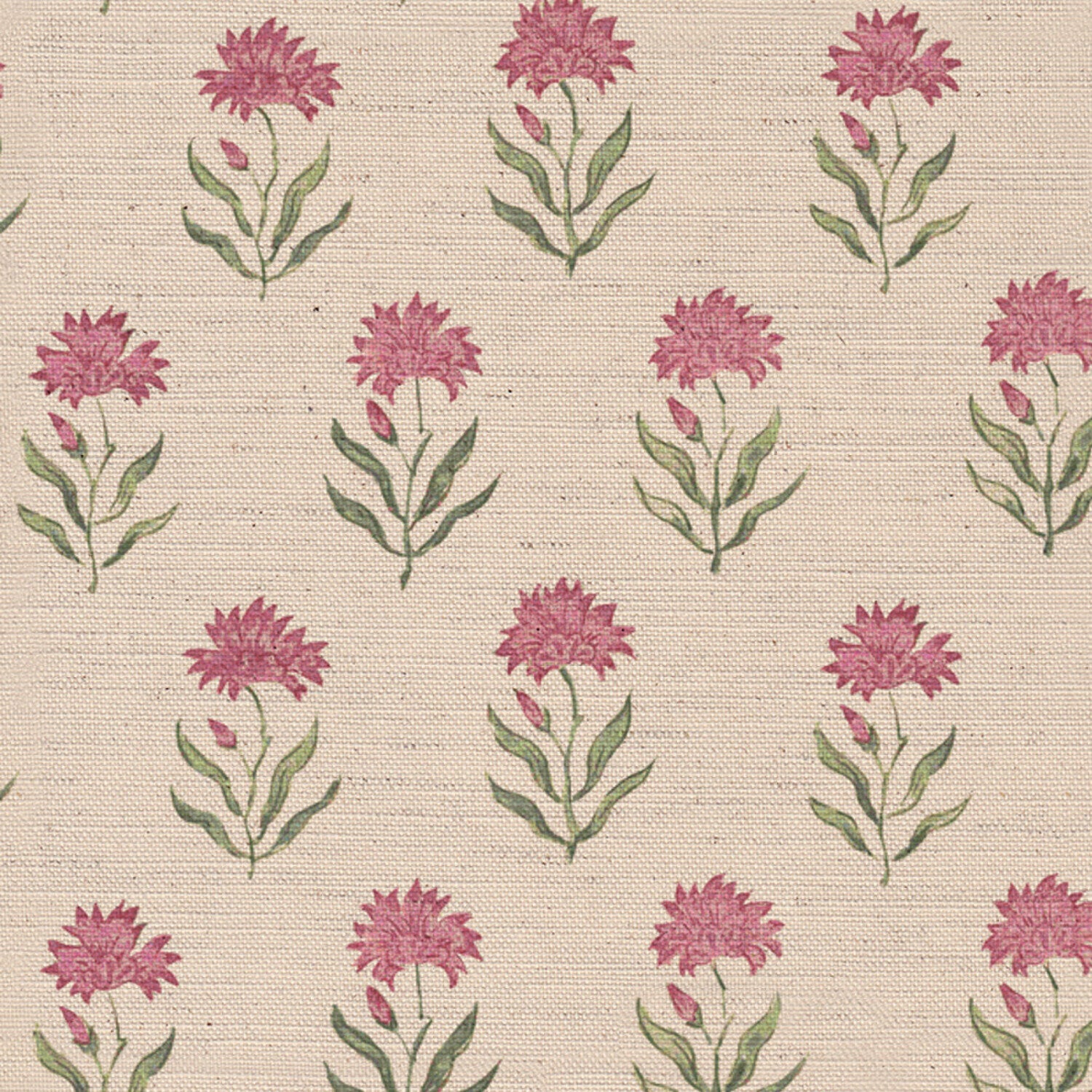 CW: Wild orchid pink and green | BASE: Natural Luxury Linen | HERO