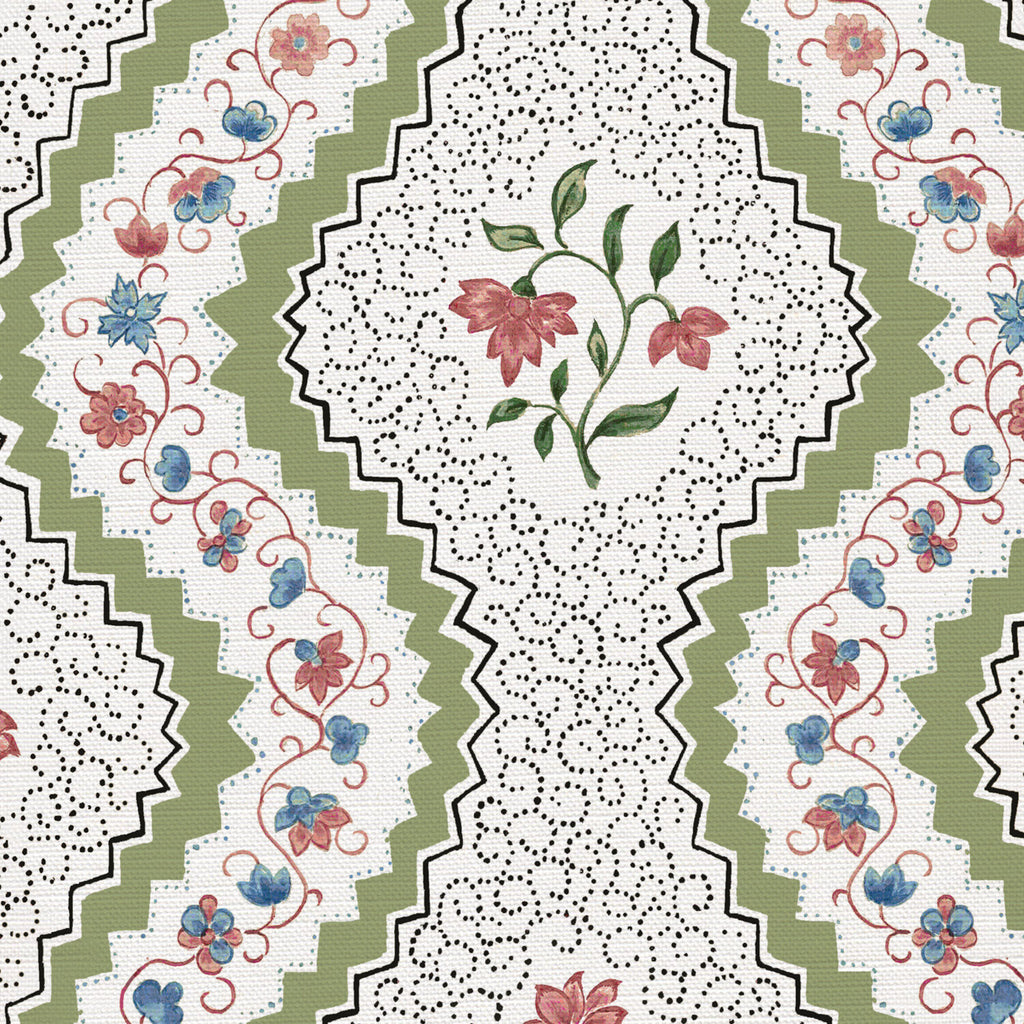 CW: Apple green blue and soft putty pink | BASE: Luxury Linen | HERO