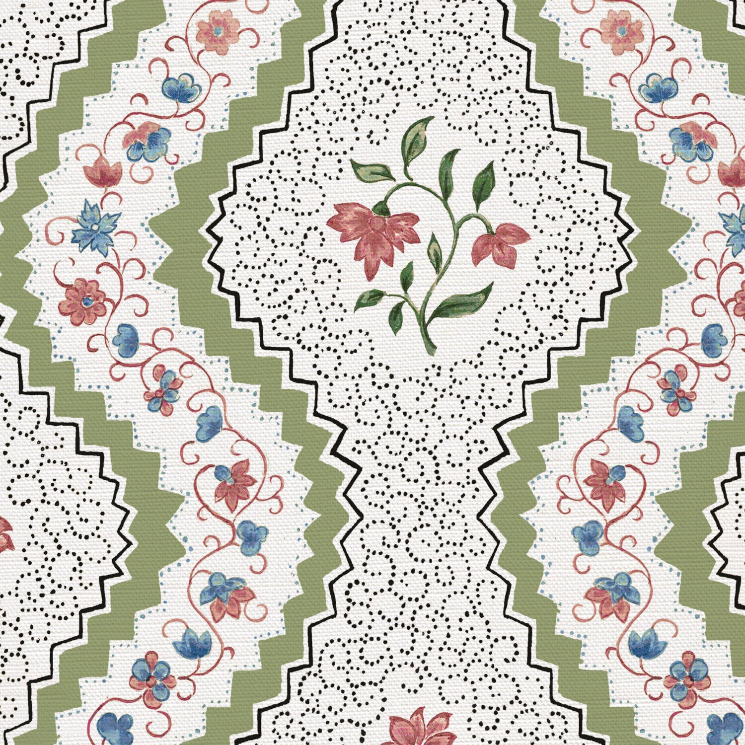 CW: Apple green blue and soft putty pink | BASE: Luxury Linen | HERO