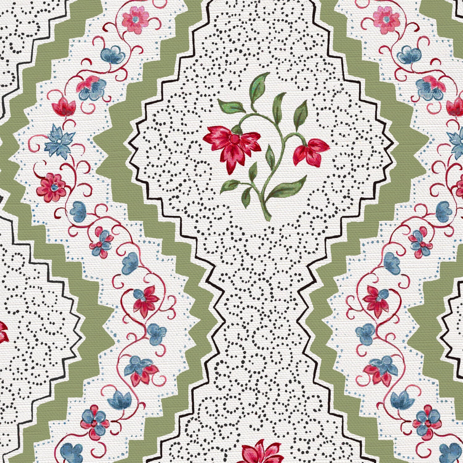 CW: Apple green red and blue | BASE: Luxury Linen | HERO