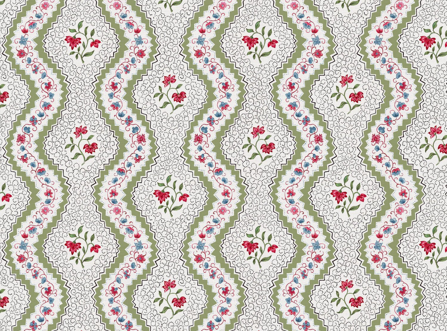 CW: Apple green red and blue | BASE: Luxury Linen