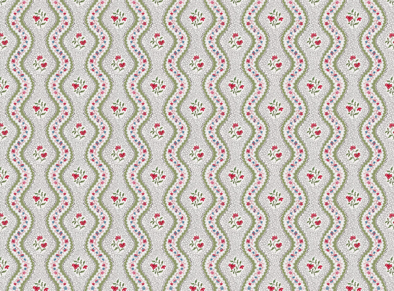 CW: Apple green red and blue | BASE: Luxury Linen