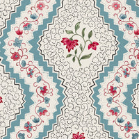 Blue red and green matching wallpaper