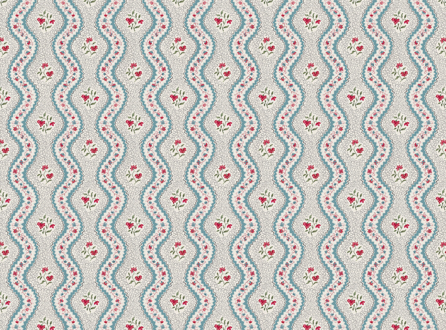 CW: Blue red and green matching wallpaper | BASE: Luxury Linen