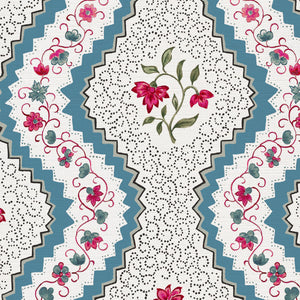 Bright blue pinky red and green