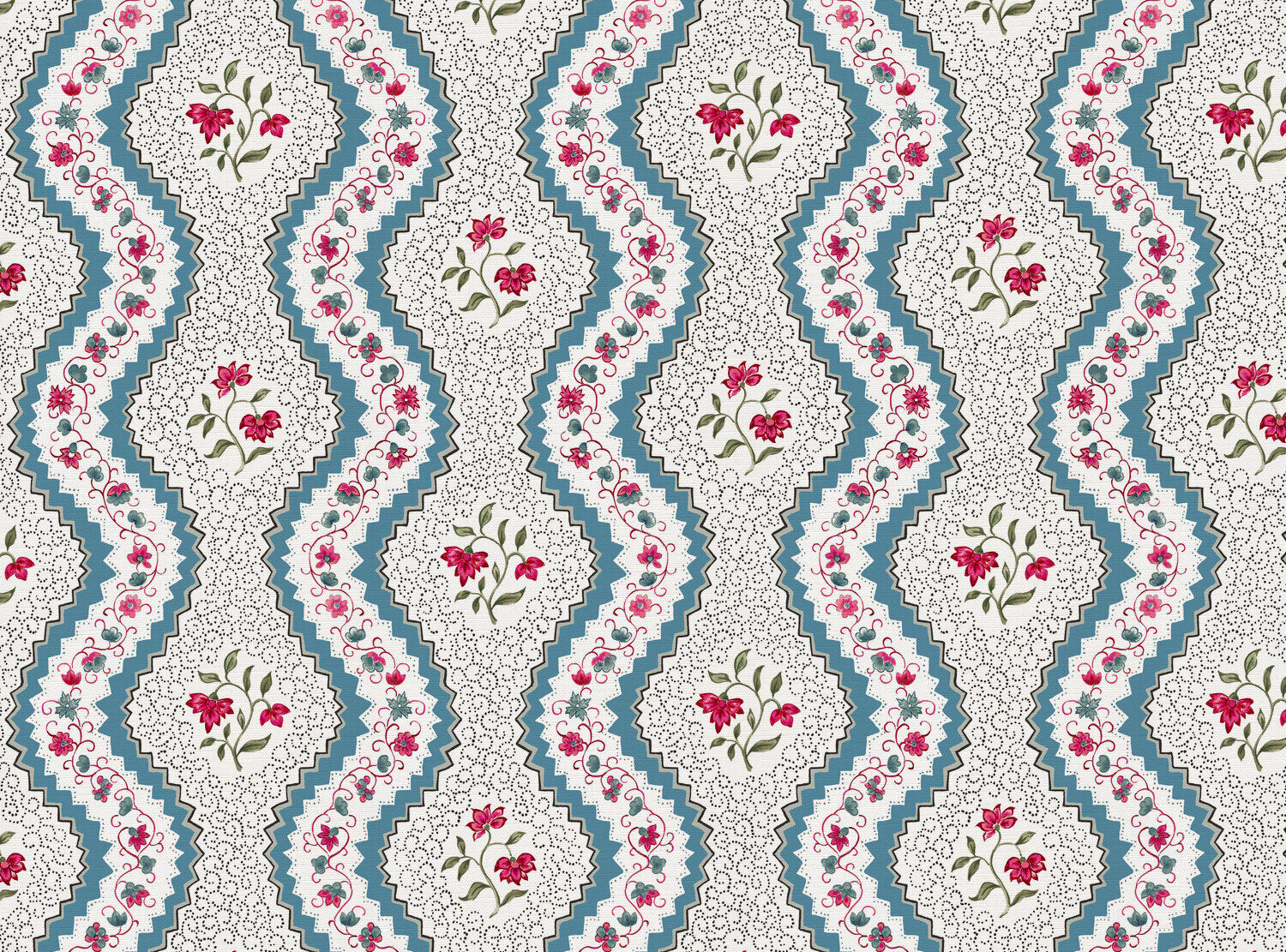 CW: Bright blue pinky red and green | BASE: Luxury Linen