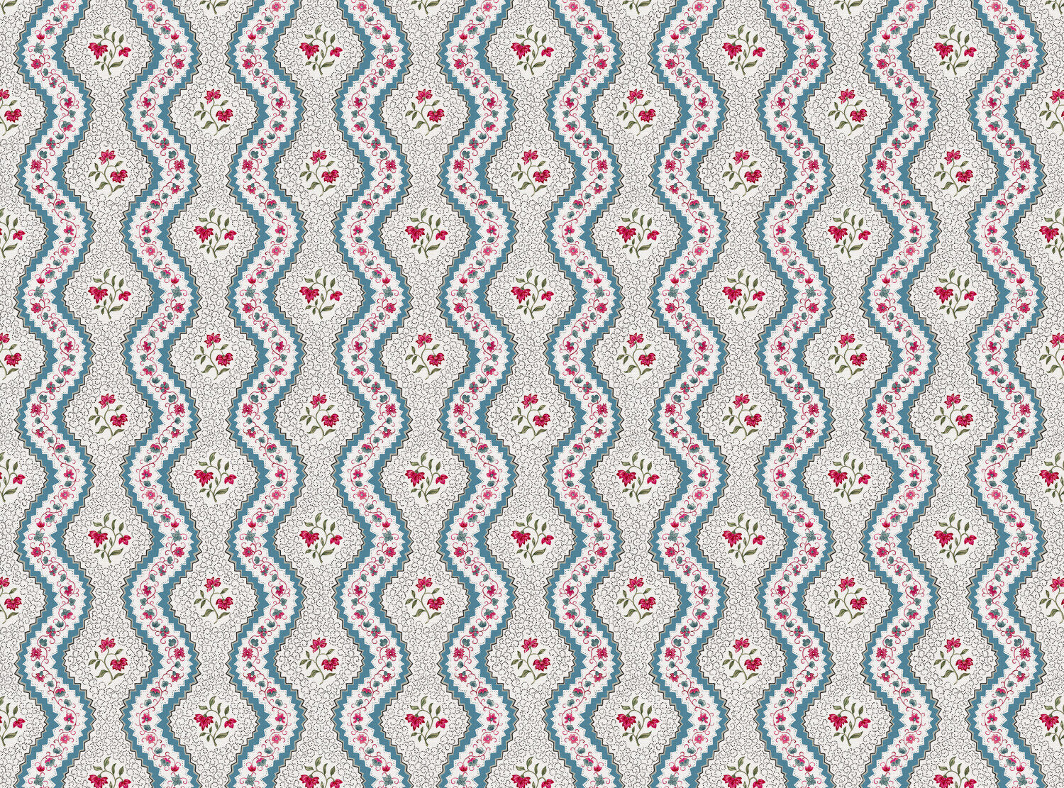 CW: Bright blue pinky red and green | BASE: Luxury Linen