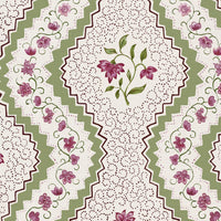 Dusky rose and green