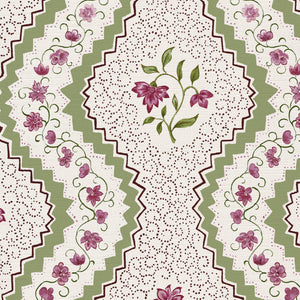 Dusky rose and green