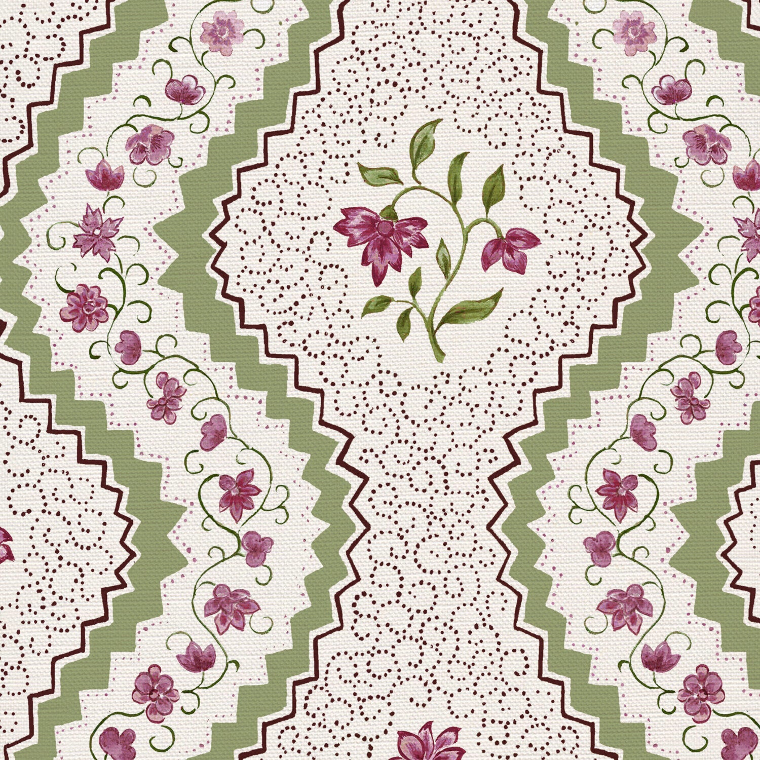 CW: Dusky rose and green | BASE: Luxury Linen | HERO