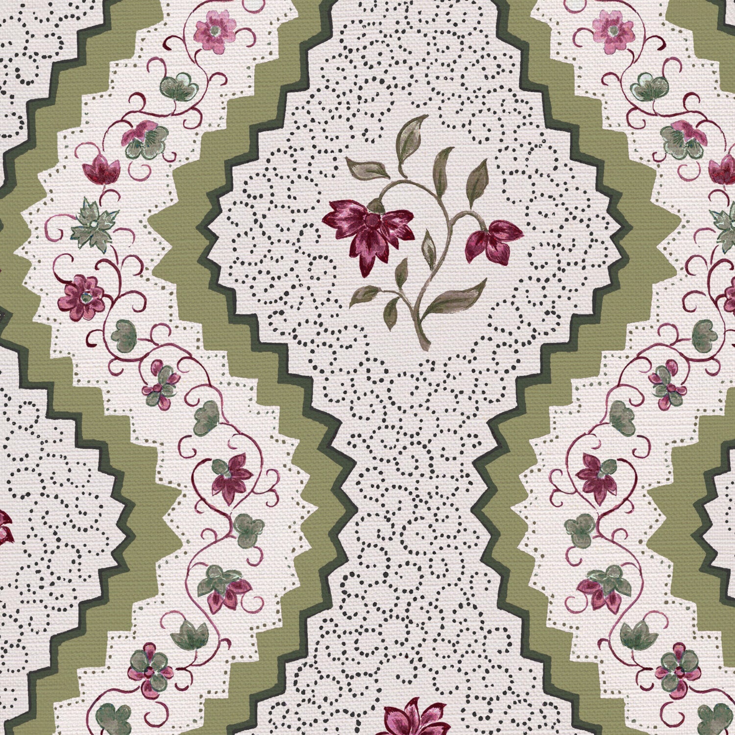 CW: Greens and plum | BASE: Luxury Linen | HERO
