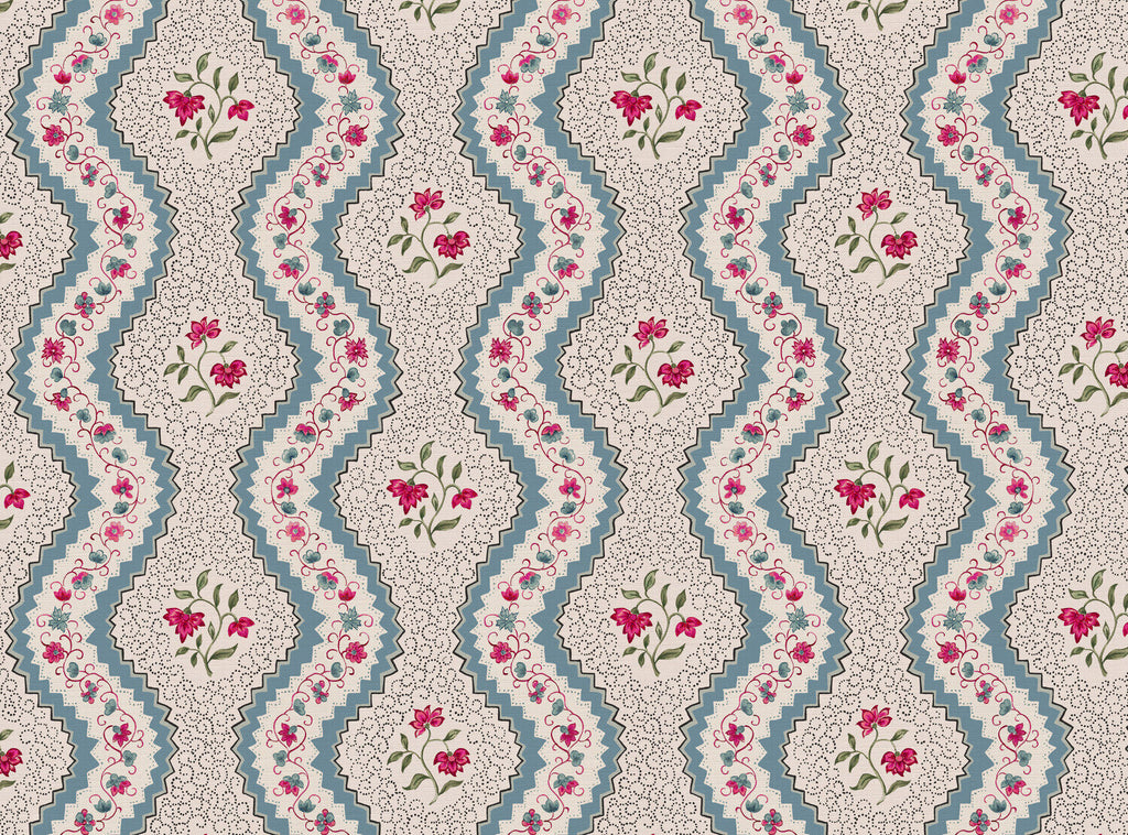 CW: Grey blue pinky red and green | BASE: Luxury Linen