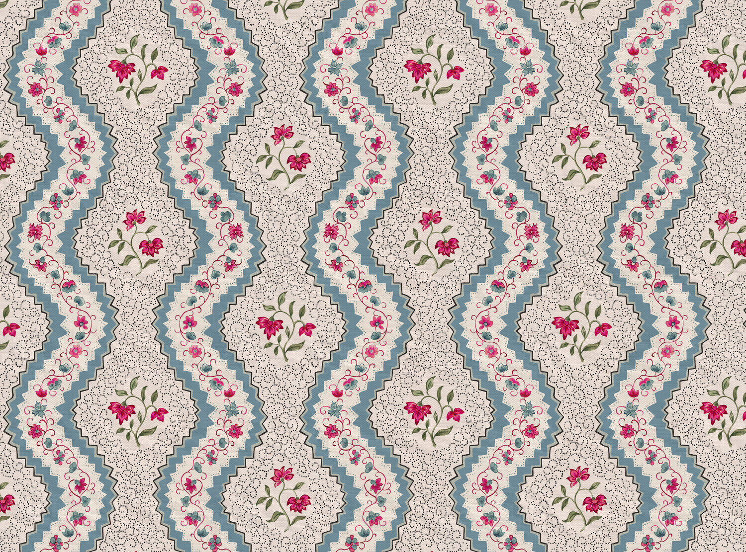 CW: Grey blue pinky red and green | BASE: Luxury Linen