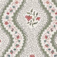 Grey green and soft putty pink