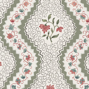 Grey green and soft putty pink