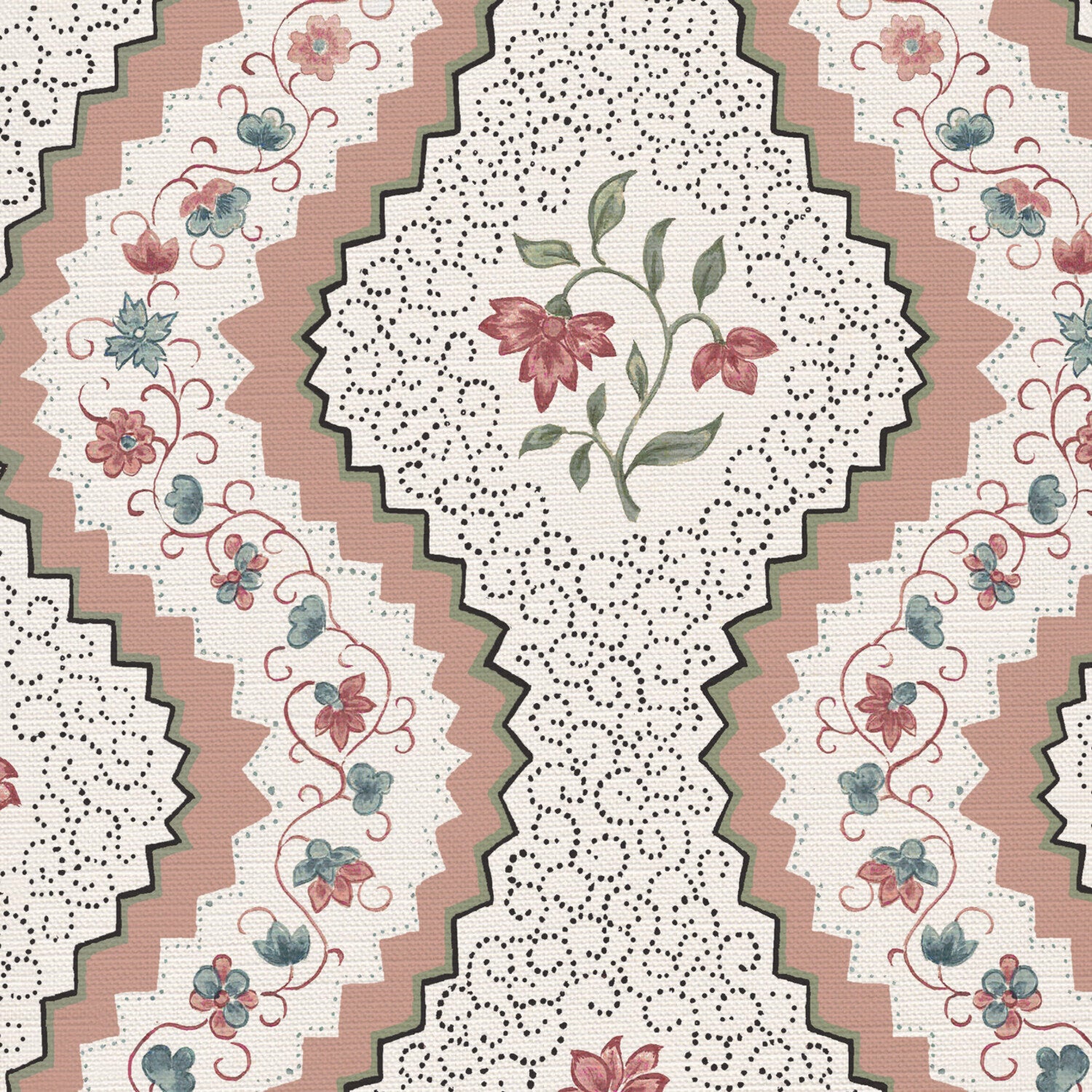 CW: Soft putty pink and grey green | BASE: Luxury Linen | HERO