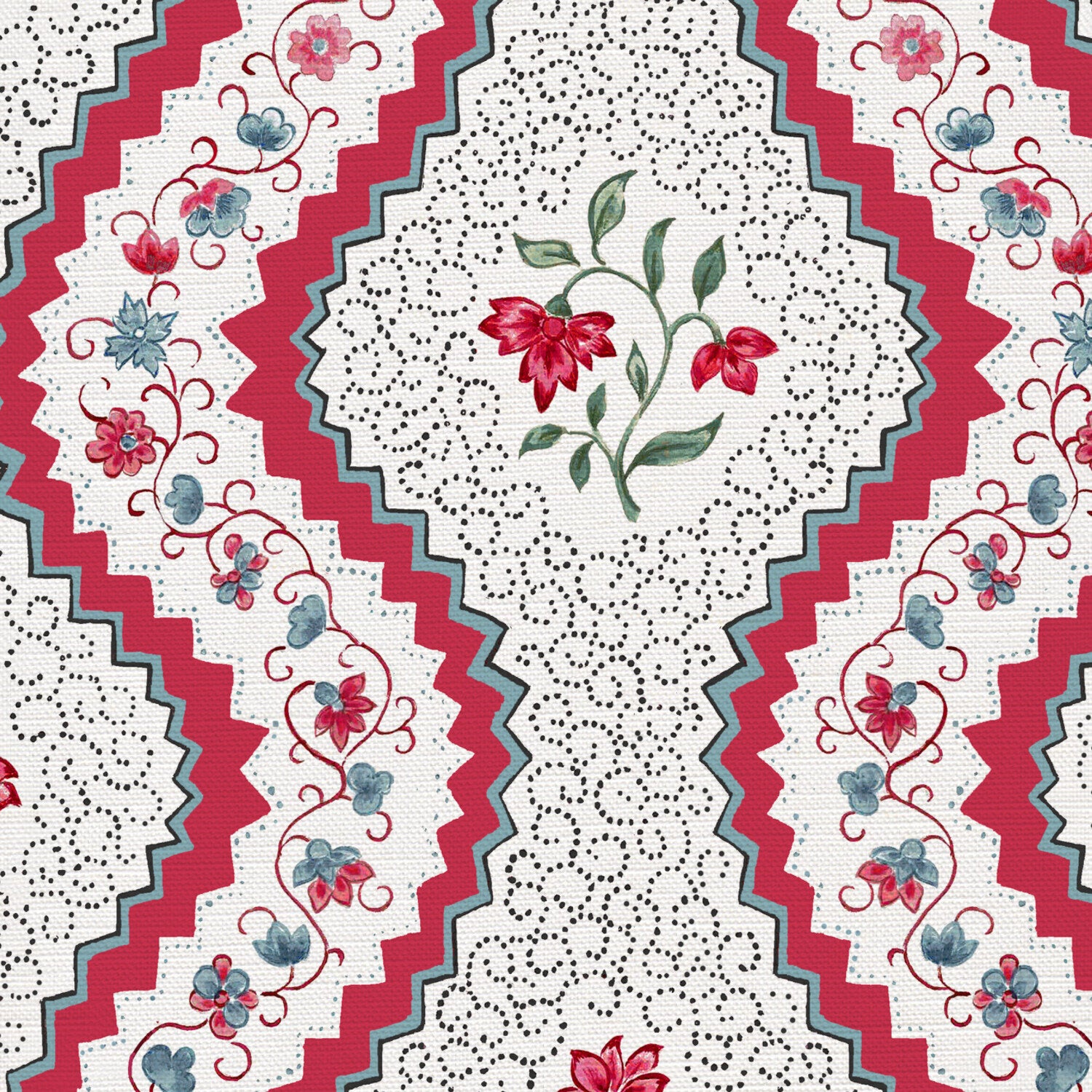 CW: Warm red and blue and green | BASE: Luxury Linen | HERO