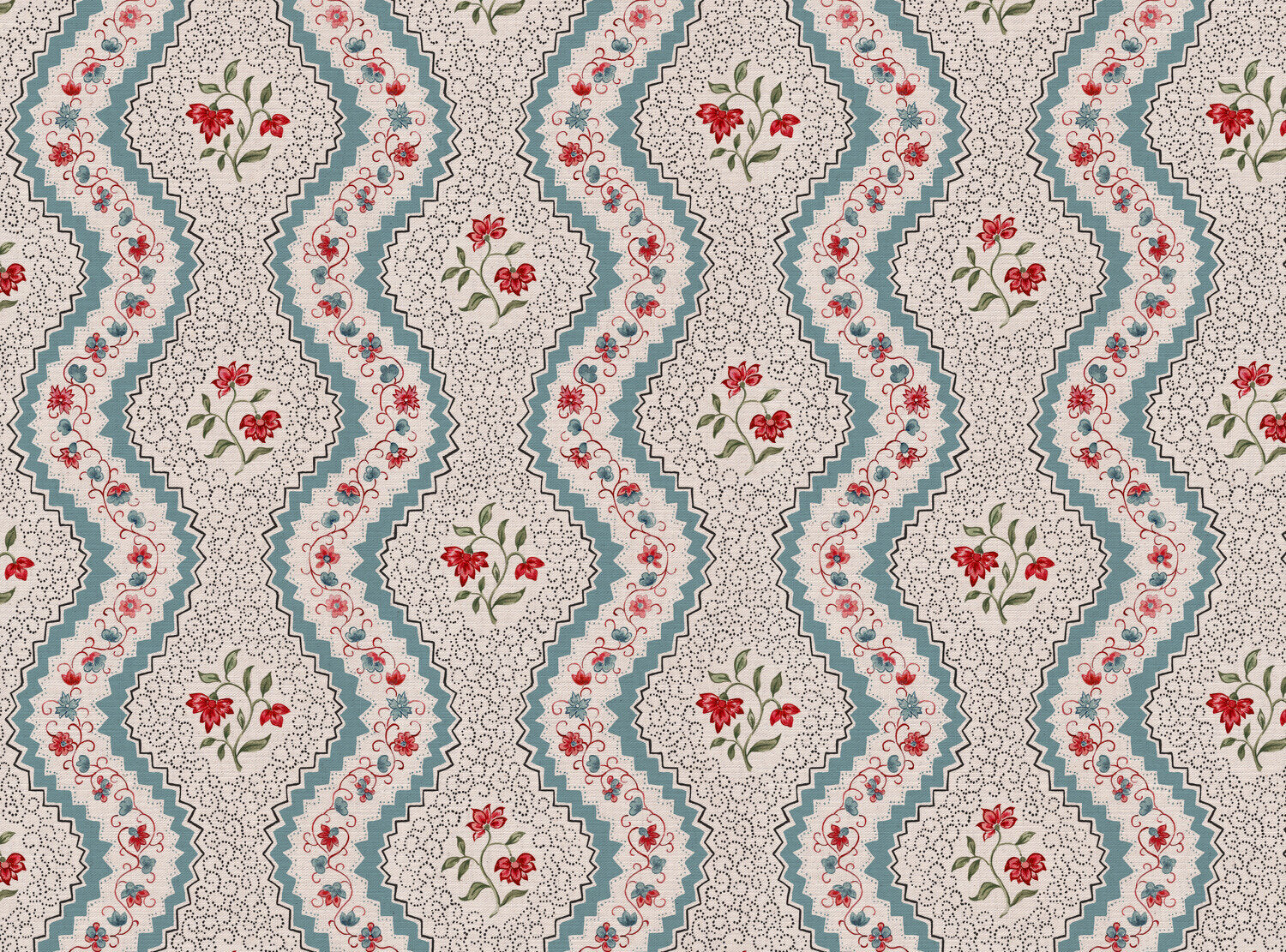CW: Blue red and green | BASE: Mercia Linen