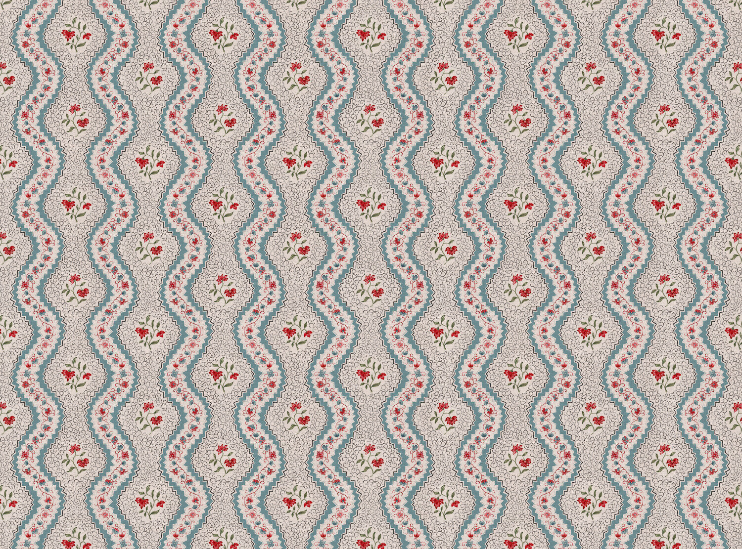 CW: Blue red and green | BASE: Mercia Linen