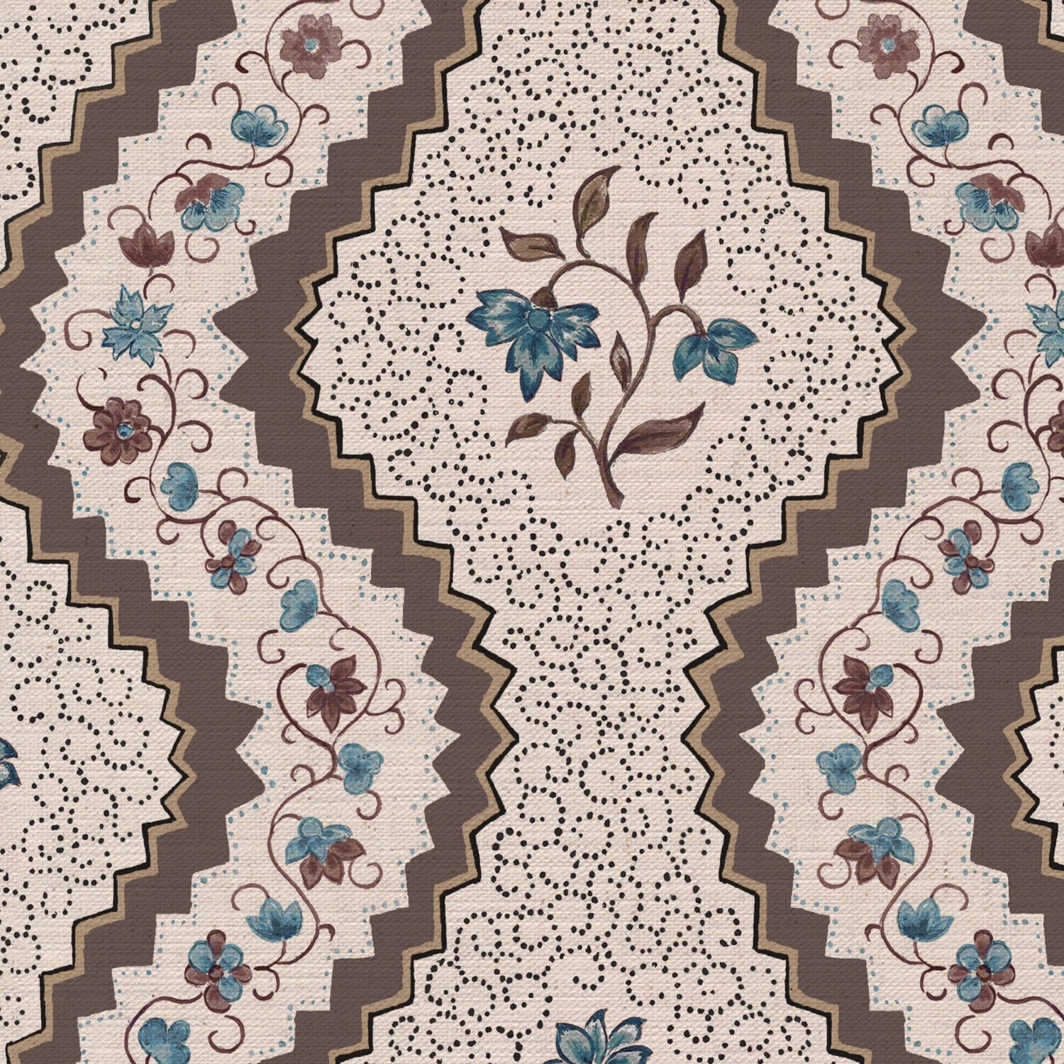 CW: Chocolate and teal | BASE: Mercia Linen | HERO