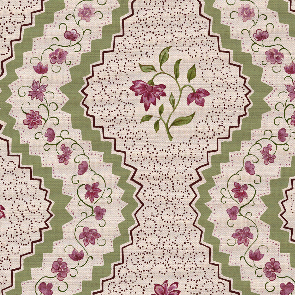 CW: Dusky rose and green | BASE: Mercia Linen | HERO