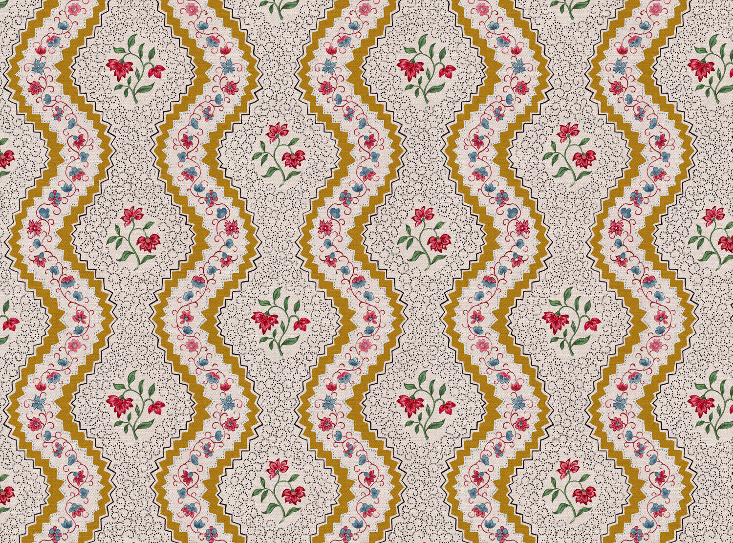 CW: Gold red and blue | BASE: Mercia Linen