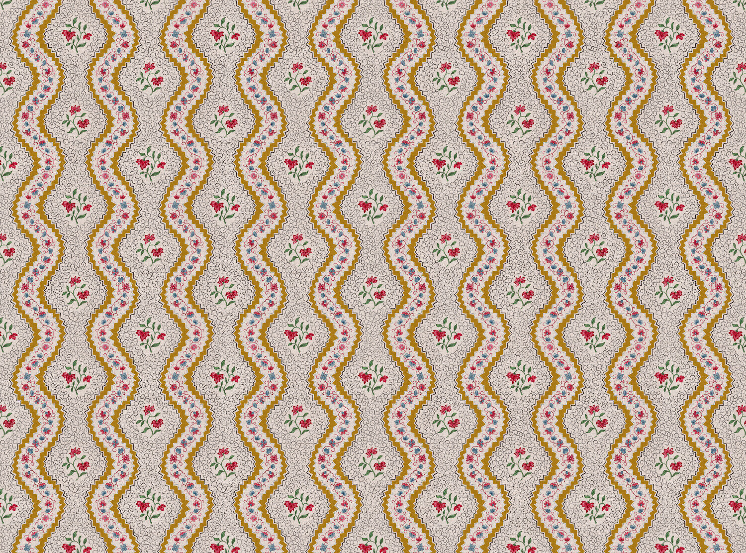 CW: Gold red and blue | BASE: Mercia Linen