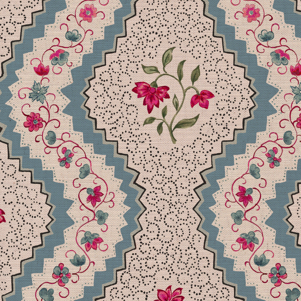 CW: Grey blue pinky red and green | BASE: Mercia Linen | HERO