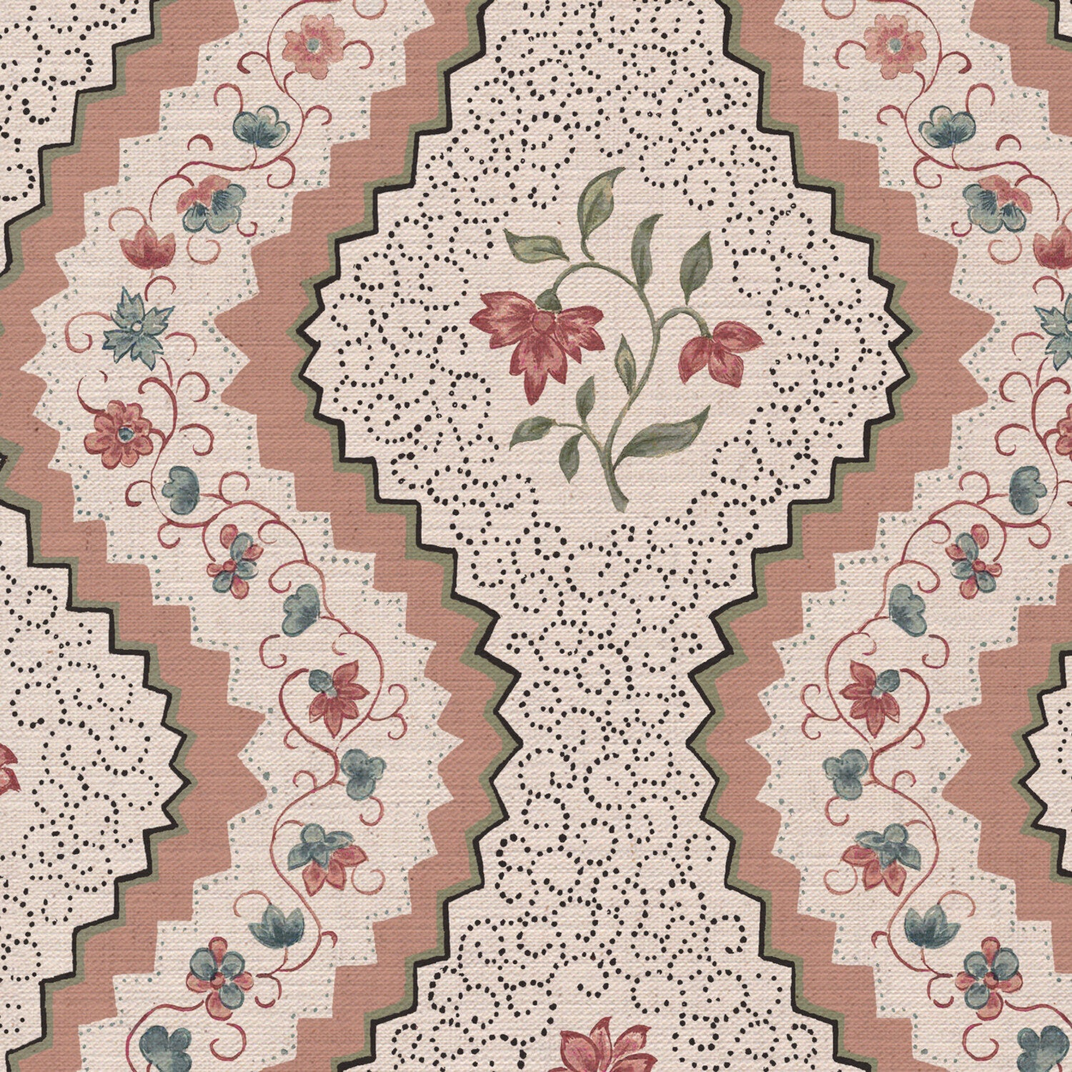 CW: Soft putty pink and grey green | BASE: Mercia Linen | HERO