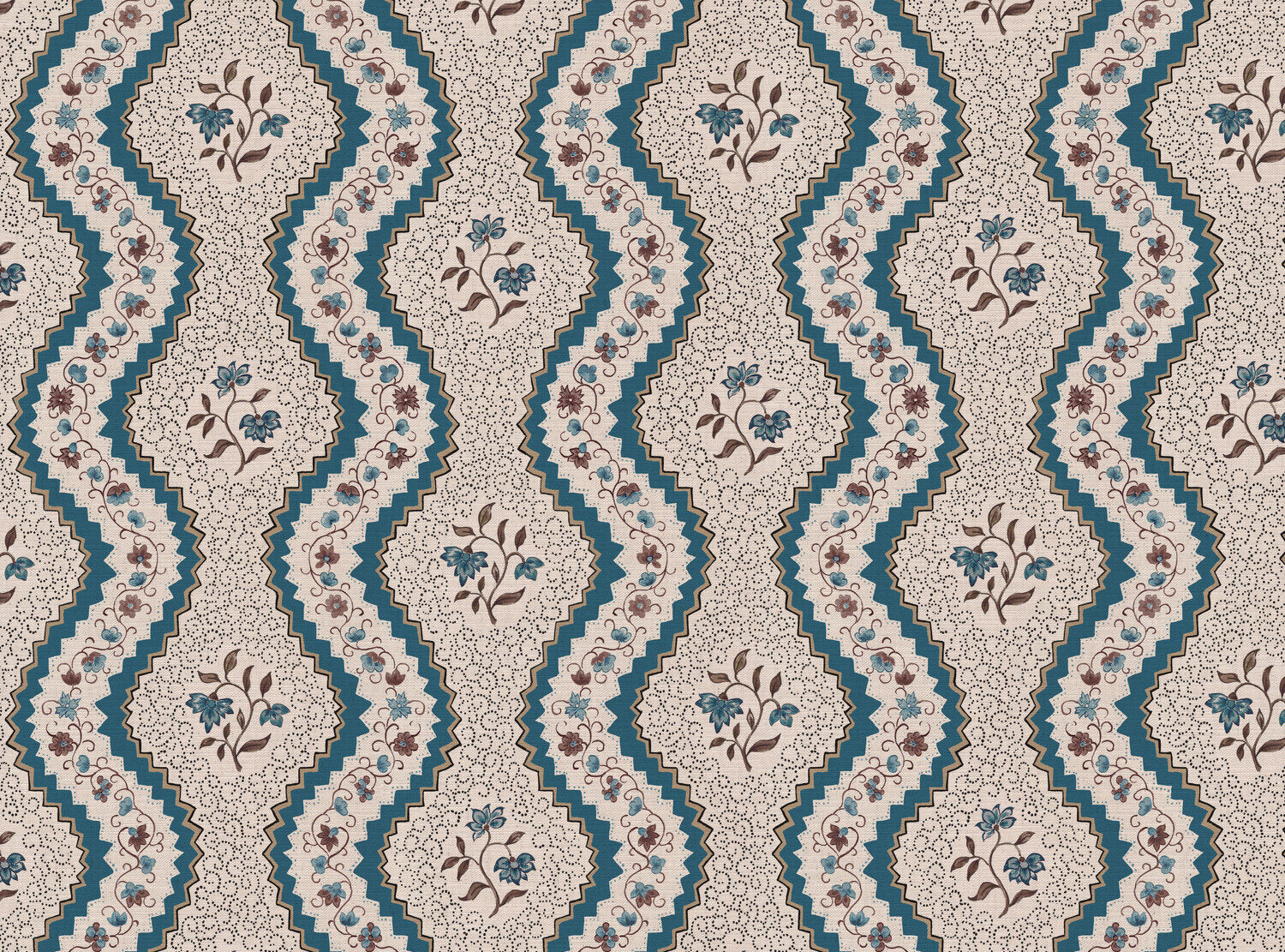 CW: Teal and chocolate | BASE: Mercia Linen