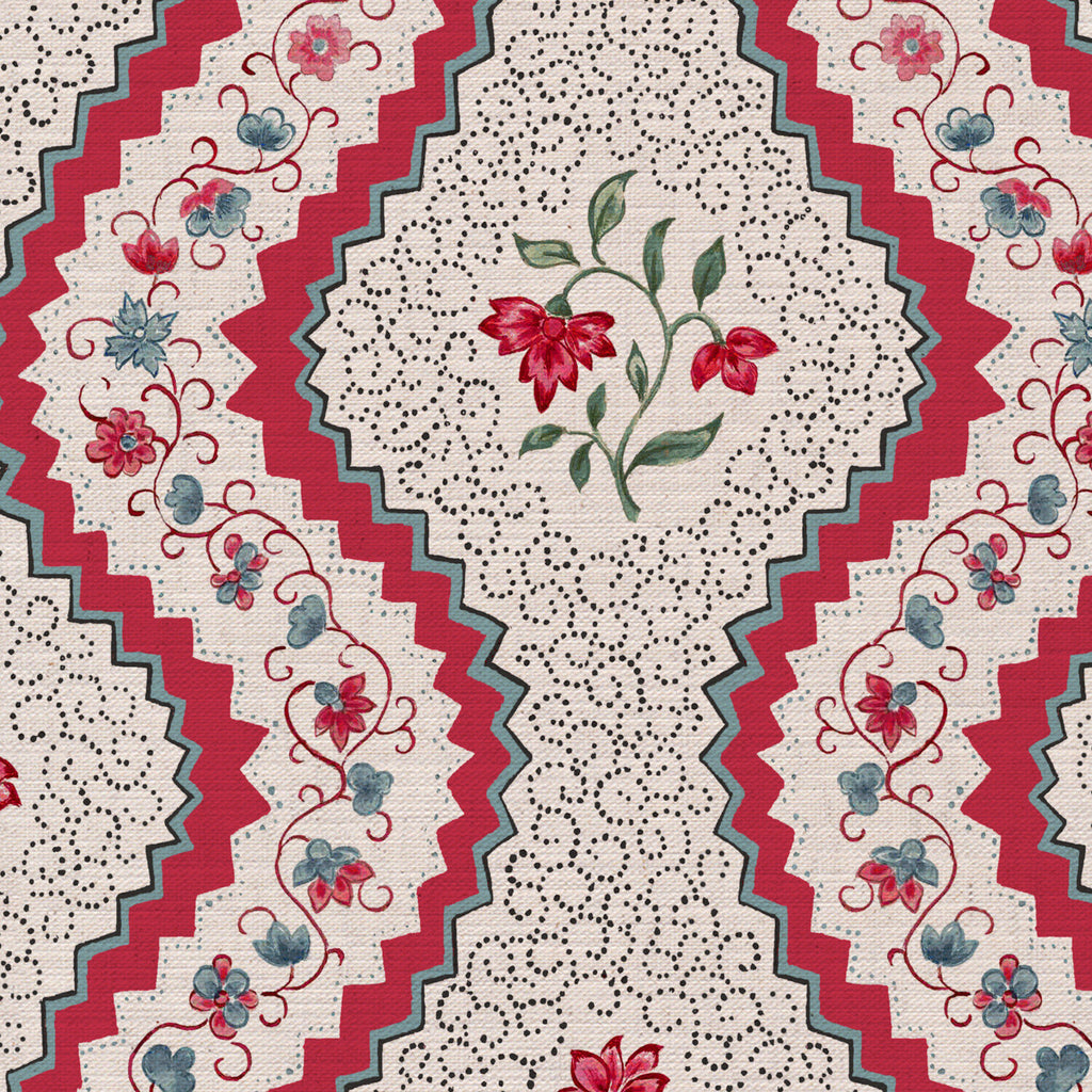 CW: Warm red and blue and green | BASE: Mercia Linen | HERO