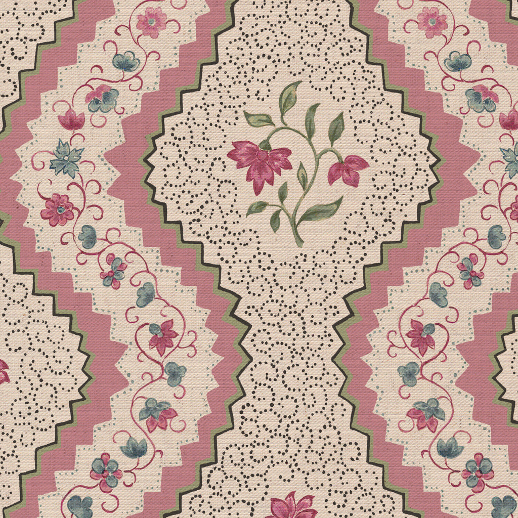 CW: Wild orchid pink and green | BASE: Mercia Linen | HERO