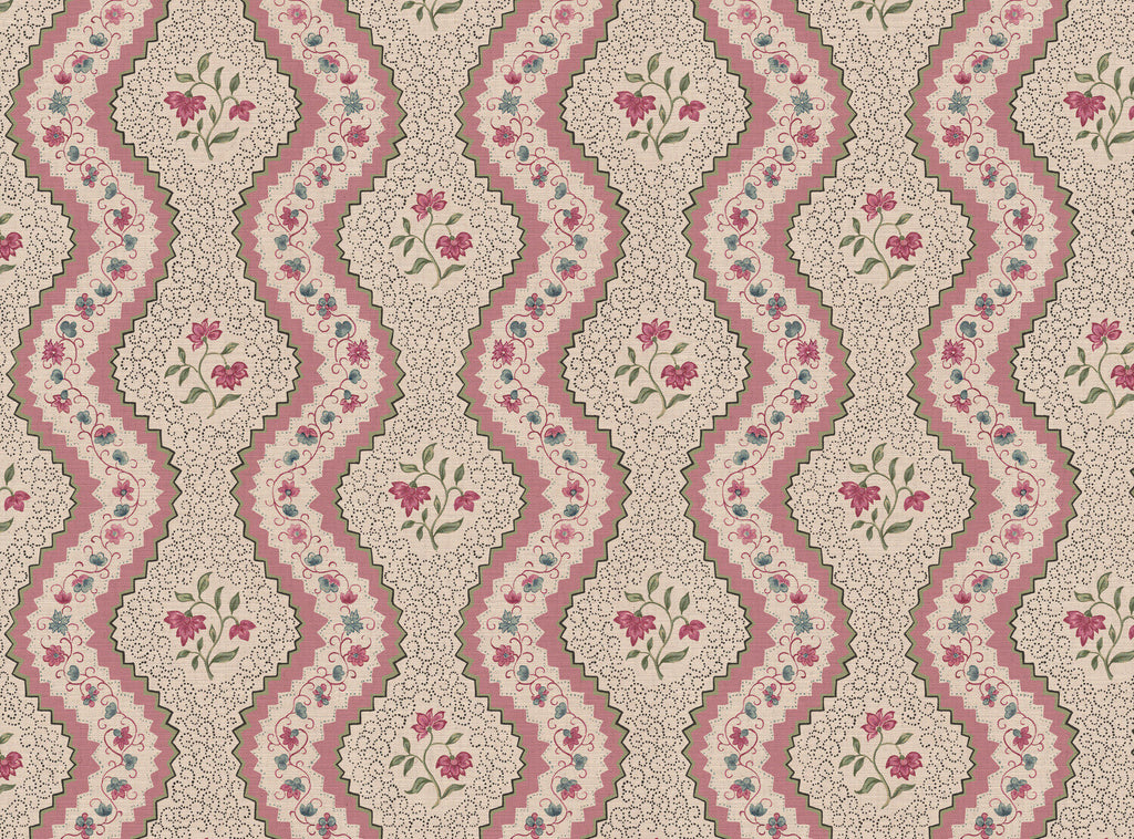 CW: Wild orchid pink and green | BASE: Mercia Linen