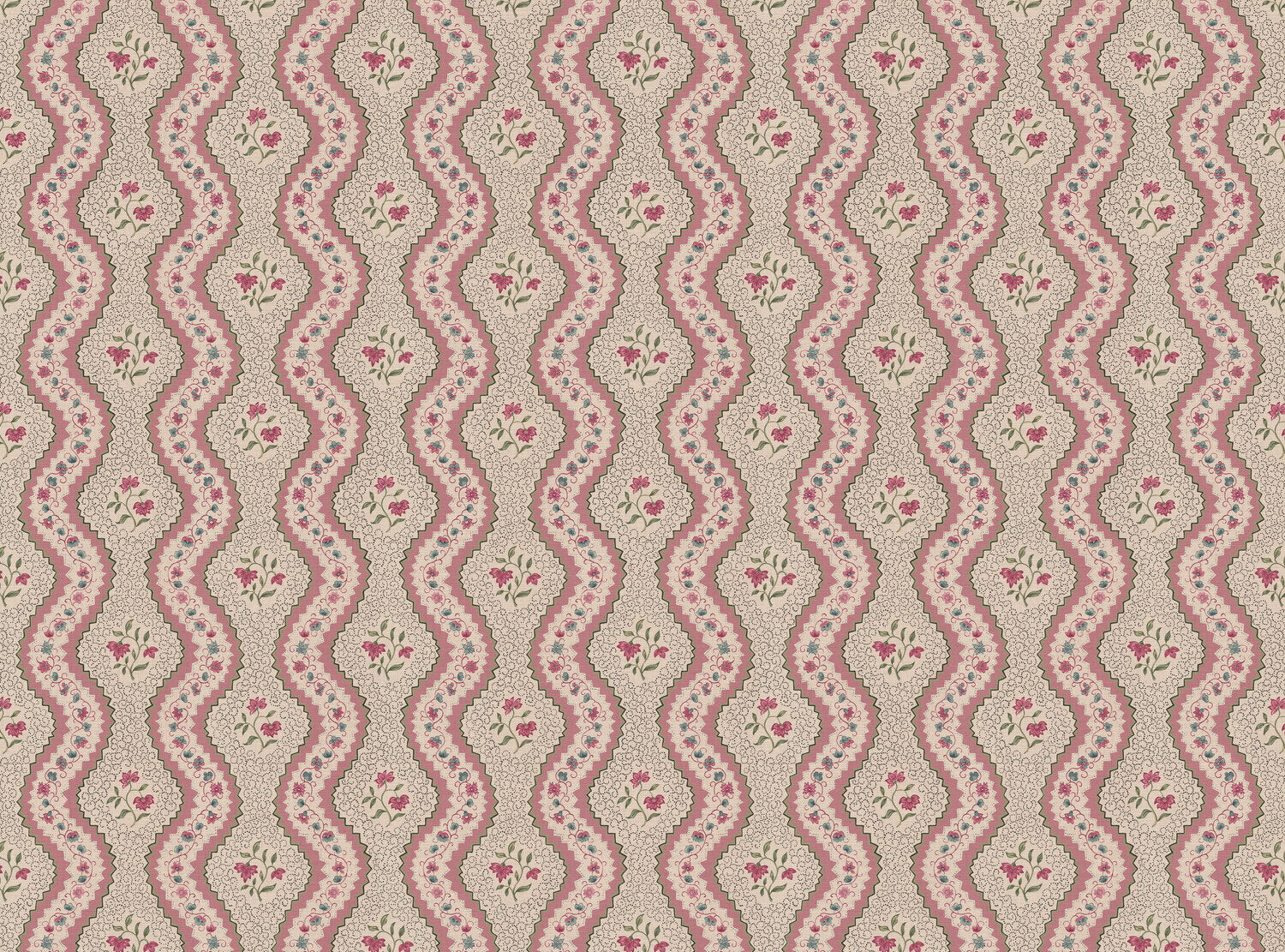 CW: Wild orchid pink and green | BASE: Mercia Linen