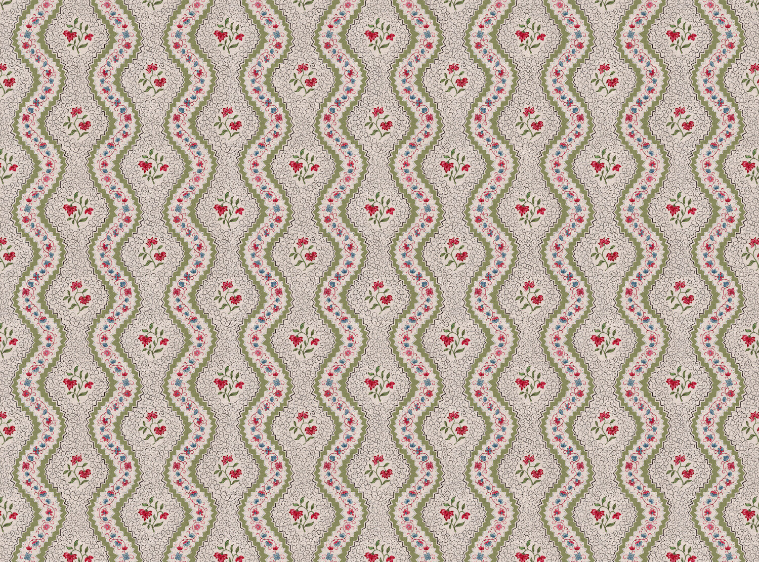 CW: Apple green red and blue | BASE: Natural Luxury Linen