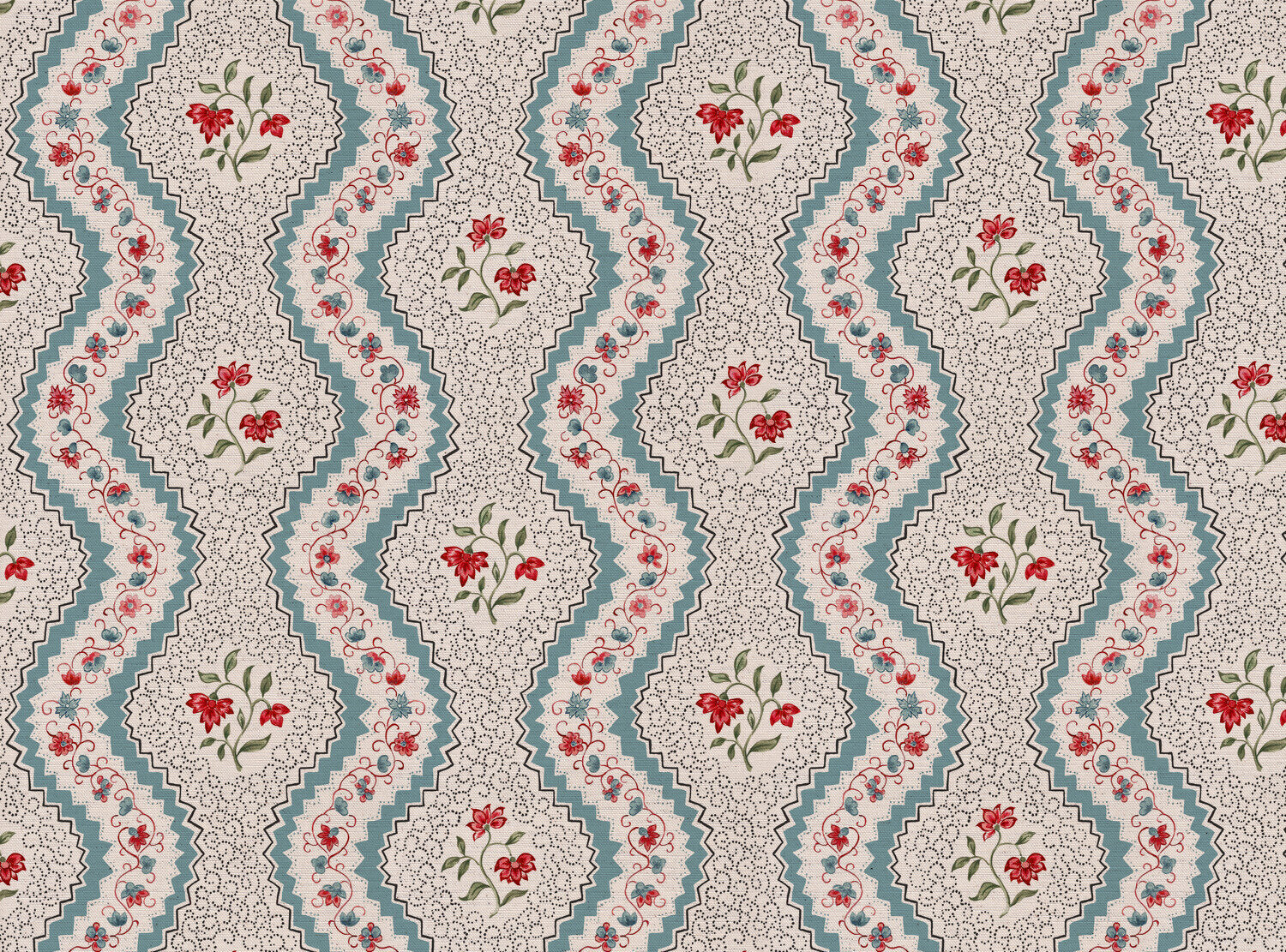 CW: Blue red and green | BASE: Natural Luxury Linen