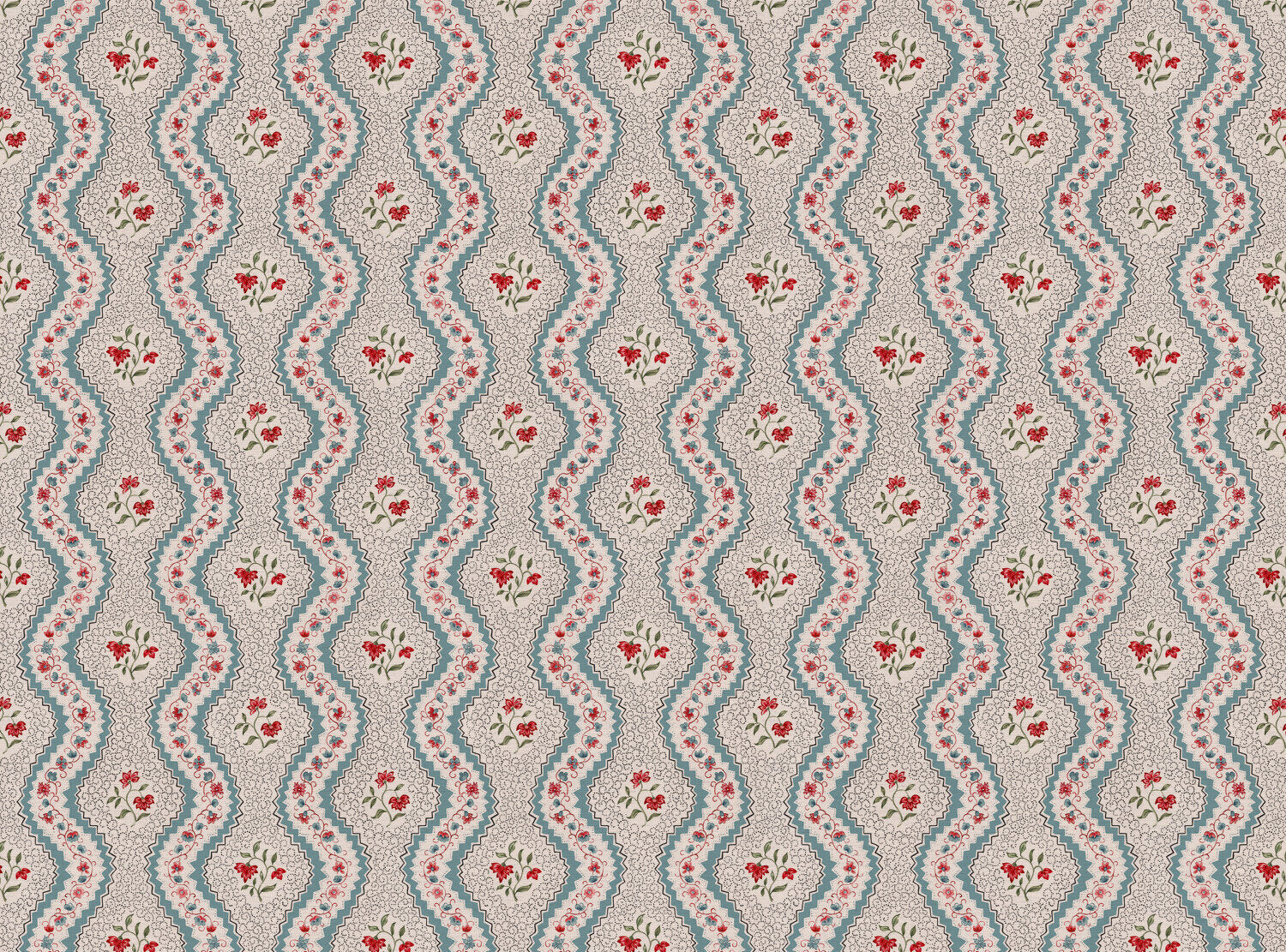 CW: Blue red and green | BASE: Natural Luxury Linen